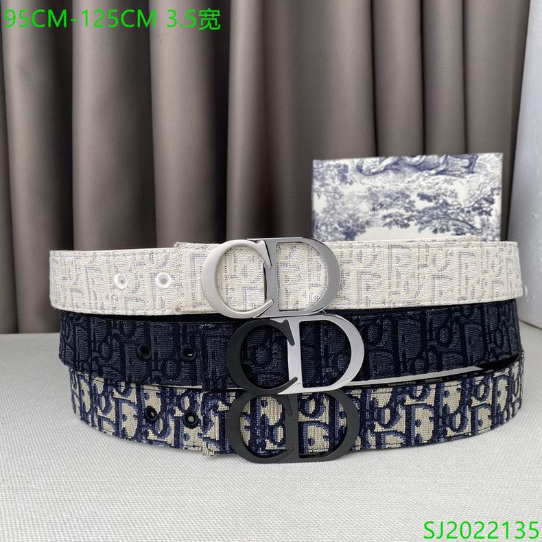Dior belt 35mmX95-125cm 7D05